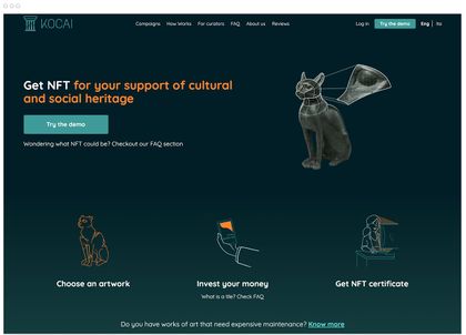 Kocai.co Homepage sreenshot